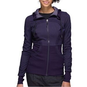 Lululemon Dance Studio Jacket III Black Grape Size 8 Reversible